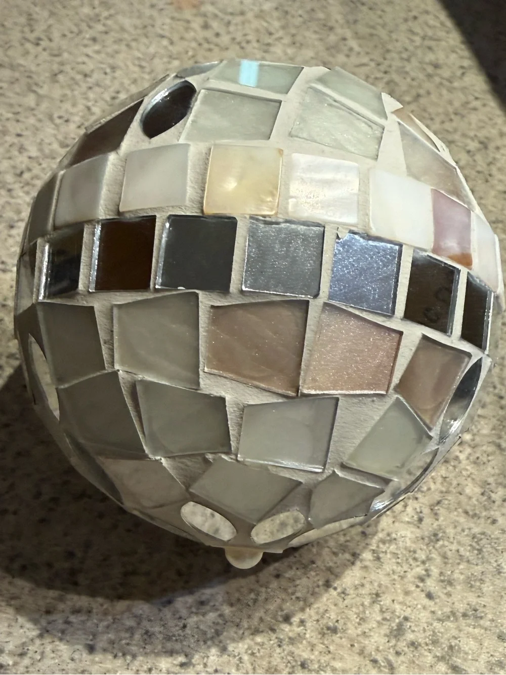 Pier One Mosaic Spheres - Multicolor Glass Orbs